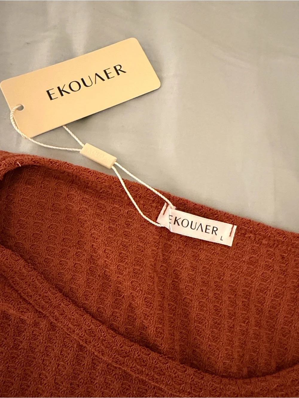 Fall vibe Ekouaer Womens Waffle Knit Pajama sets